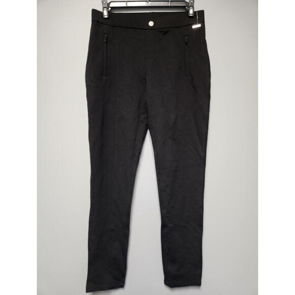 Tahari Ponte Pants Women's Size S Black Stretch Pull On Hi Rise Leggings NWT - Picture 1 of 7